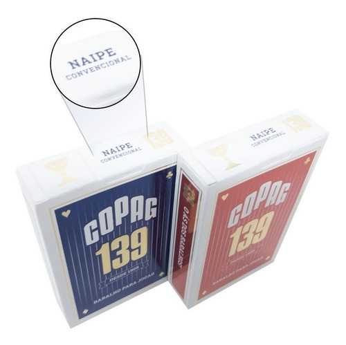 Baralho Copag 139 Tradicional Naipes Tamanho Normal Kit C/ 2