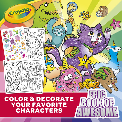 Juego De Libros Para Colorear Todo En Uno Crayola Epic Book