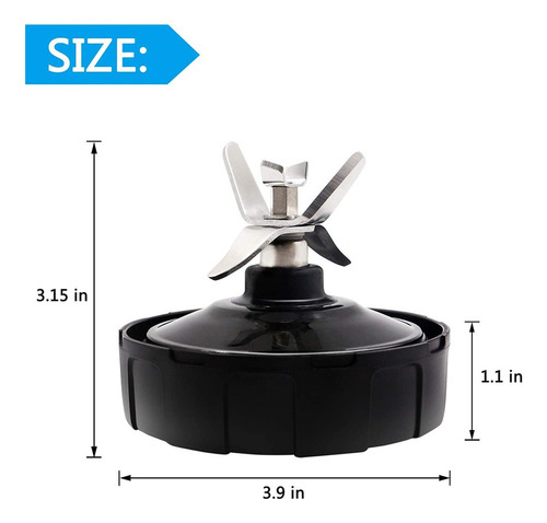 ~ 2pçs 7 Aletas Extrator Lâminas Para Nutri Ninja Auto Iq