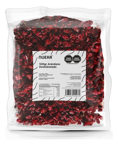 Arandano Deshidratado 500gr, Nueka Frutos Secos Premium