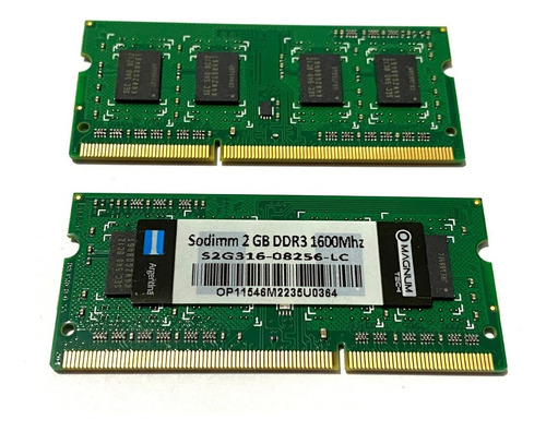 Memoria Notebook Magnum Tech Sodimm 2gb Ddr3 1600mhz 1.35v