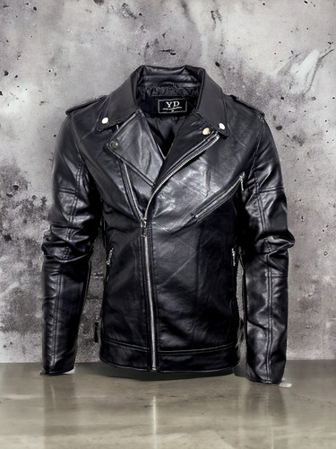 Campera De Ecocuero Cierre Cruzado/rockera. Calidad Premium.