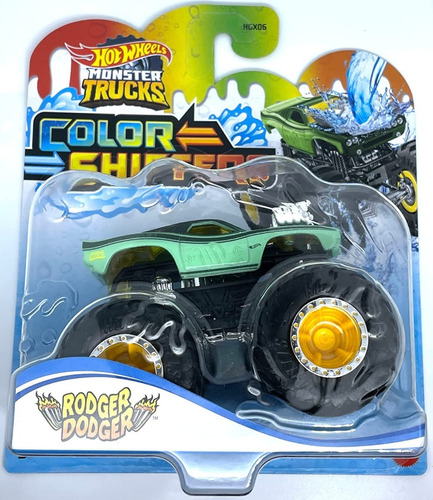Monster Truck Color Shifters - Rodger Dodger - Hot Wheels Color Verde