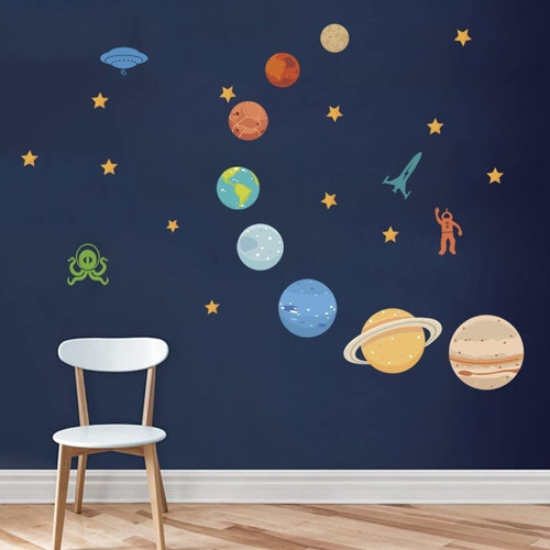 Vinilo Infantil| | Pack Astronauta & Espacio 2 | Deco