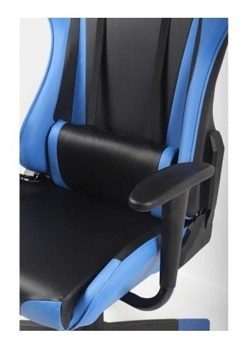 Imagen 3 de 10 de Silla Gamer Cabrera Tukasa Azul Con Negro Con Cojines Nueva