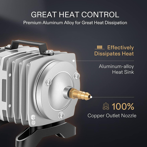 Bomba De Aire Para Peceras Vivosun 1427 Gph 55 W 90 L/h