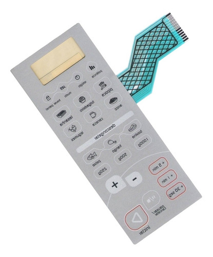 Imagem 2 de 5 de Membrana Teclado Microondas Brastemp Bmc20af Bmc 20af