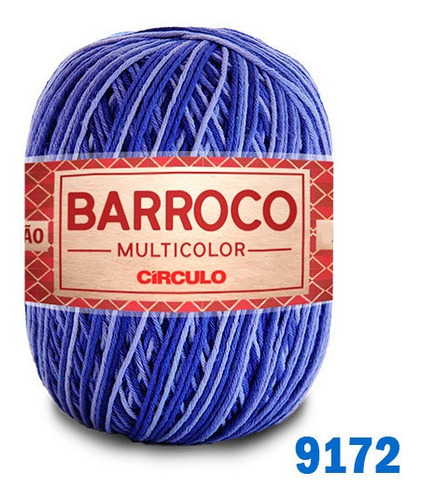 Barbante Barroco Maxcolor Multicolor Círculo N6 400g 452mts Cor 9172 - Amuleto