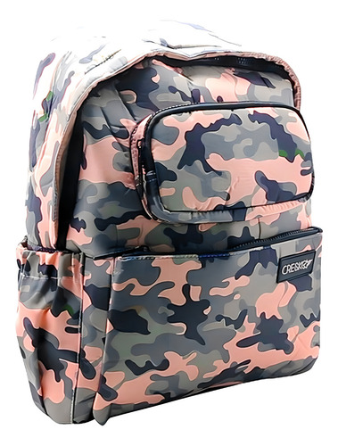 Mochila Camuflada 16 Pulgadas Neopren Espalda Cresko - 12358 Color Marrón