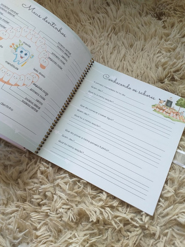 Imagem 7 de 9 de Livro Do Bebê Luxo Ursinho Personalizado Com Nome