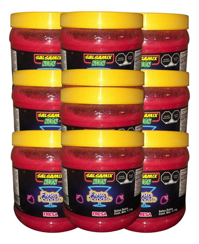 Salsa Mix Neon Fresa 7.7kg Escarchar Michelada Coctel