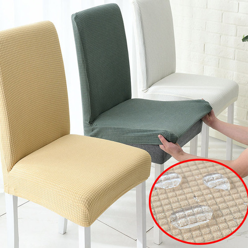 Funda Elástica Impermeable Para Silla De Comedor Con Respald