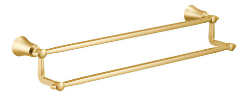 Moen Yb0322bg Flara - Toallero Doble (24.0 In), Color Dorado