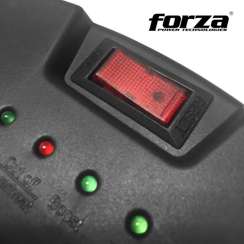 Imagen 4 de 9 de Regulador Voltaje Automático Forza 1200va / 8 Tomas + 2 Usb