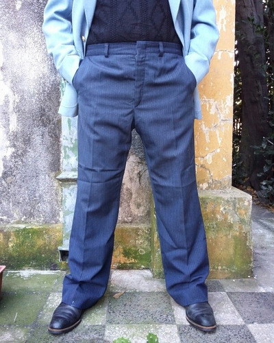 Pantalón De Vestir Azul - Feria 2030