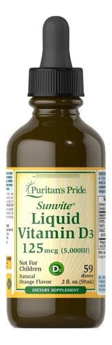 Vitamina D3 5000 UI 59ml Puritan`s Pride
