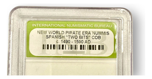 Moneda Maravedis Nummis Spanish Two Bits Era Pirata Año 1590 (Usado)