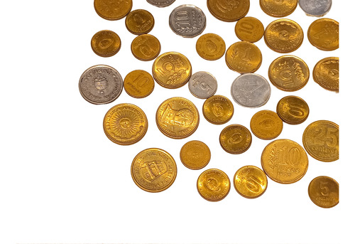 Monedas Argentinas Antiguas Varios Años Lote X40 Pesos Centa