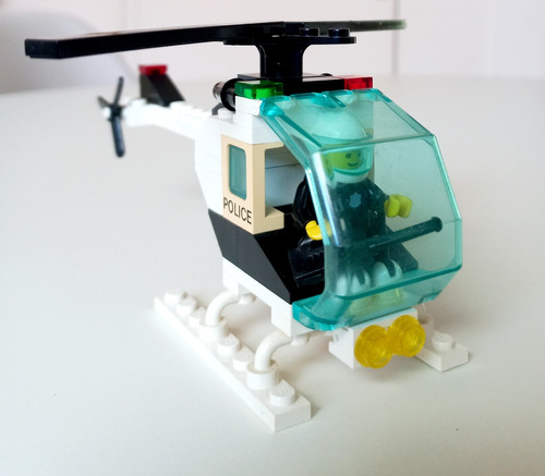  Lego Legoland 6642 Helicoptero Policía Vintage (año 1988)