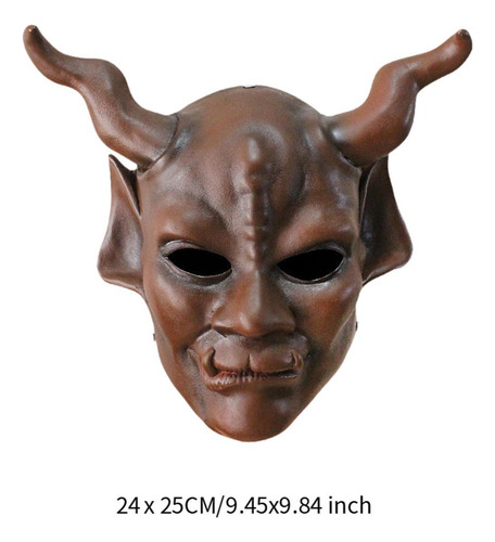 Máscara Aterradora De Halloween, Máscara De Marrón