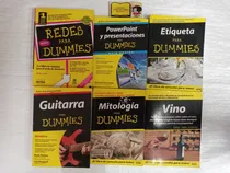 Comprar Libros Para Dummies -  6  Libros - Redes - Guitarra - Vino