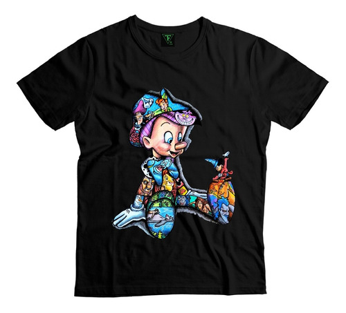 Polera Pinocho Peliculas Reyleon Peter Pan Niño Niña Algodón