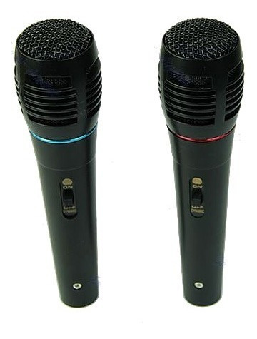 Microfono Alambricos Par Karaoke Wii Ps3 Ps2 Xbox 360 Pc