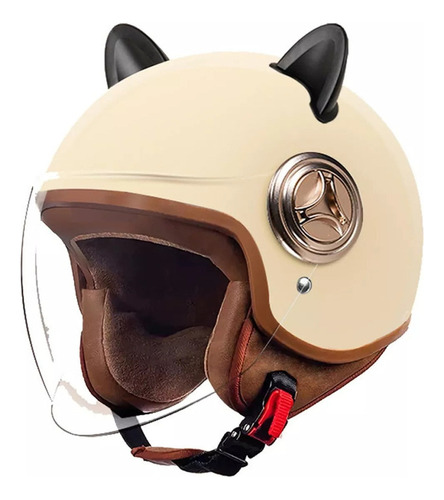 Casco De Motocicleta Half-helmet Para Hombres Y Mujeres