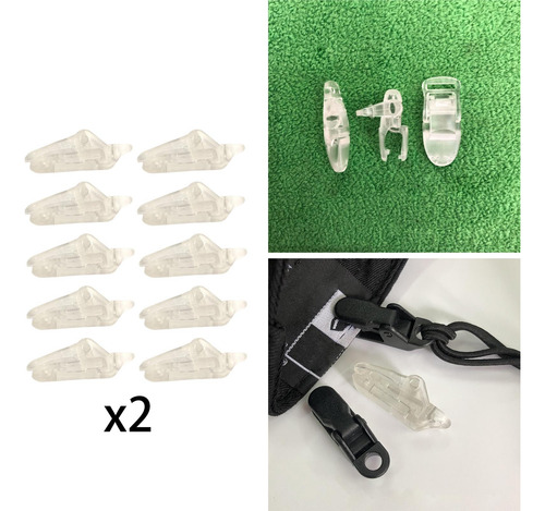 2x 10 Uds. Abrazaderas Para Toldos, Pinzas Para Tienda De