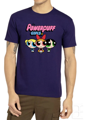 Playera Chicas Superpoderosas Dtf Morada