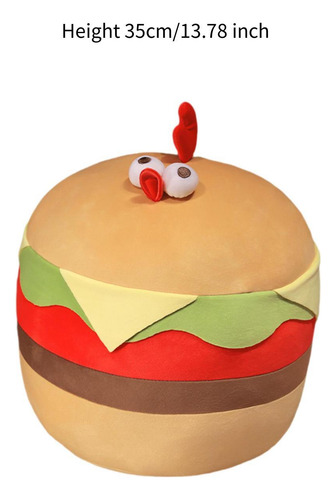 Juguete De Peluche De Pollo Y Hamburguesa, Comida