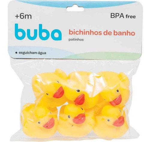 Bichinhos De Banho Patinho Amarelo Buba 09684