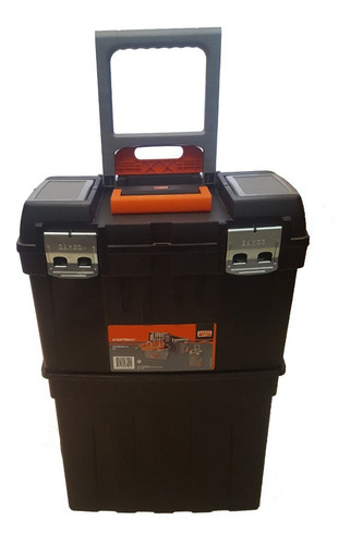 Caja Para Herramientas Bahco Plastica 2 Cuerpos Con Ruedas