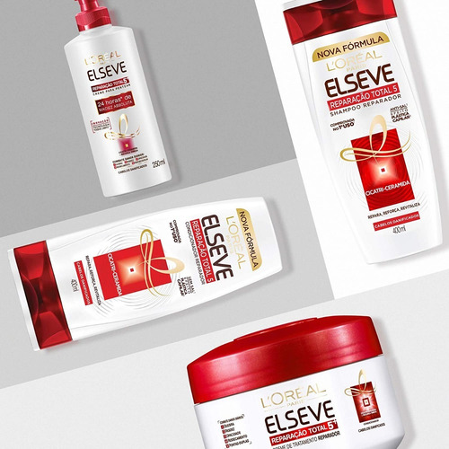 Imagem 8 de 8 de Leave-in Reparação Total 5 Loreal Elseve Cicatri Renov 50ml