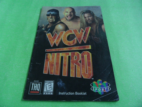 Manual Wcw Nitro Original Nintendo 64 N64