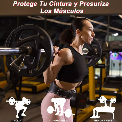 Cinturón De Pesas Faja Levantamiento Lumbar Cinto Gym Piel