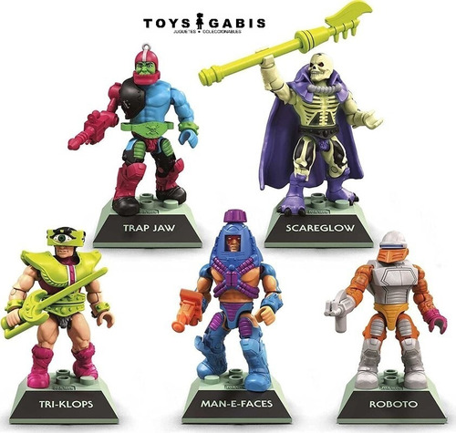 Master Of The Universe Mega Construx Nuevo Set De 5 Figuras