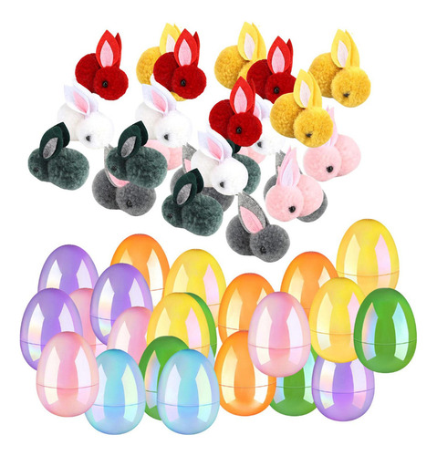 - Huevos De Pascua Coloridos Con Juguetes De Peluche 24