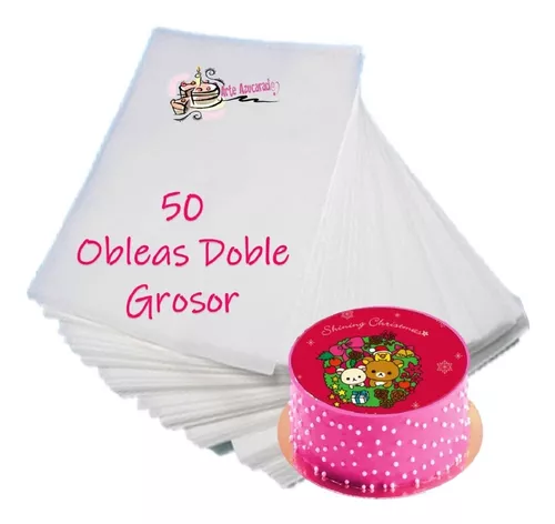 Hojas De Arroz Oblea Doble Grosor 50 Pzas Comestible