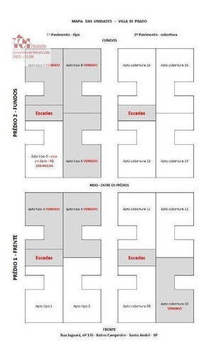 Imagem 13 de 13 de Cobertura Com 2 Dormitórios À Venda, 88 M² Por R$ 399.000,00 - Campestre - Santo André/sp - Co0774