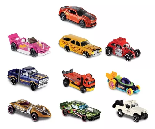 Hot Wheels Carrinho Matel Kit 3 Miniaturas Brinquedo Veículo