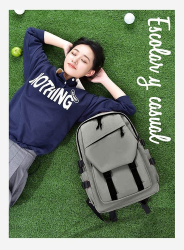 . Mochila Casual Deportiva Viaje Escolar Back Pack Hexa Xsh