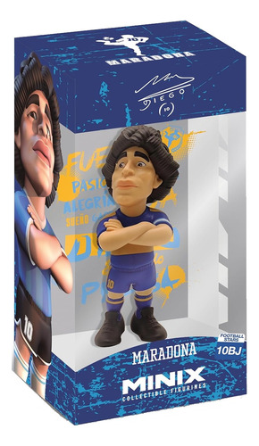 Minix Figura Colección Muñeco Diego Maradona Boca Juniors