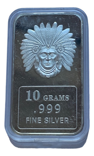 Robmar U.s.a.n° 131 Moneda 10g.plata 0,999-el Cacique Indio