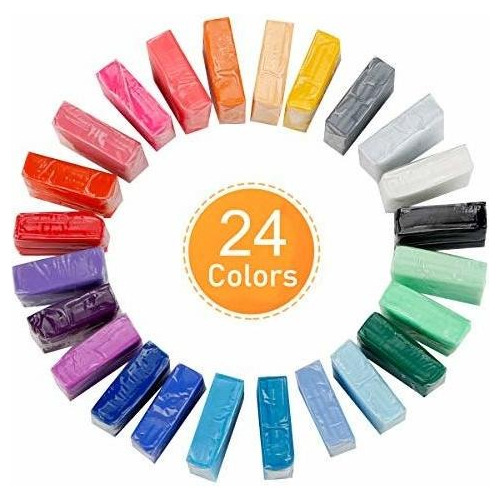 Paquete De 24 Colores De Arcilla Para Hornear Ciaraq