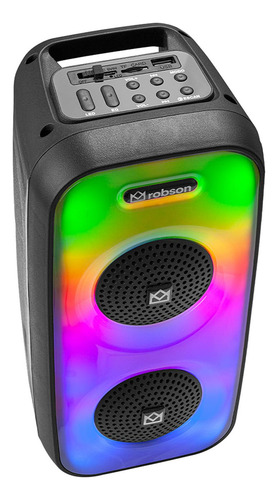 Bafle 2x3 Pulgadas Robson 2900 W Pmpo Luz Flame Msa-1005 Negro