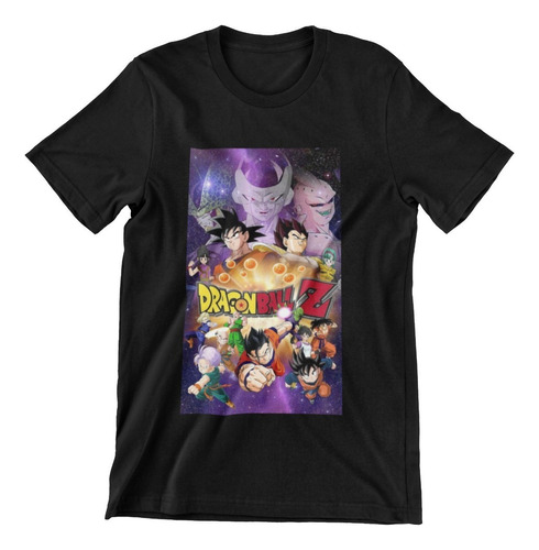 Polera Unisex Dragon Ball Z Goku Anime Poster Algodon Estamp