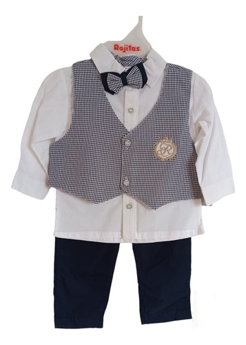 Conjunto Traje Bautizo O Cumpleaños Niño 9m