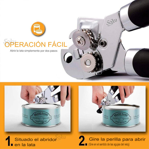 Abrelatas Mágico 3 En 1 Acero Inoxidable Original Y Regalo