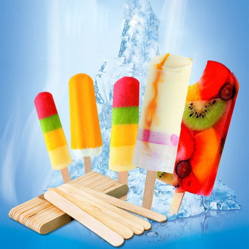 1 Pack (50pcs) Madera Craft Ice Cream Sticks -ideal Para